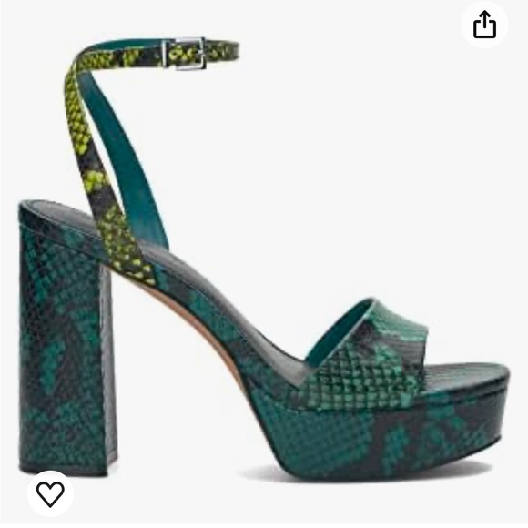 Vince Camuto Pendry Ankle Strap Platform Sandal Ocean Size 10 - Picture 4 of 9